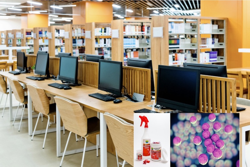 infection control on campus | aqua chempacs disinfectant cleaner
